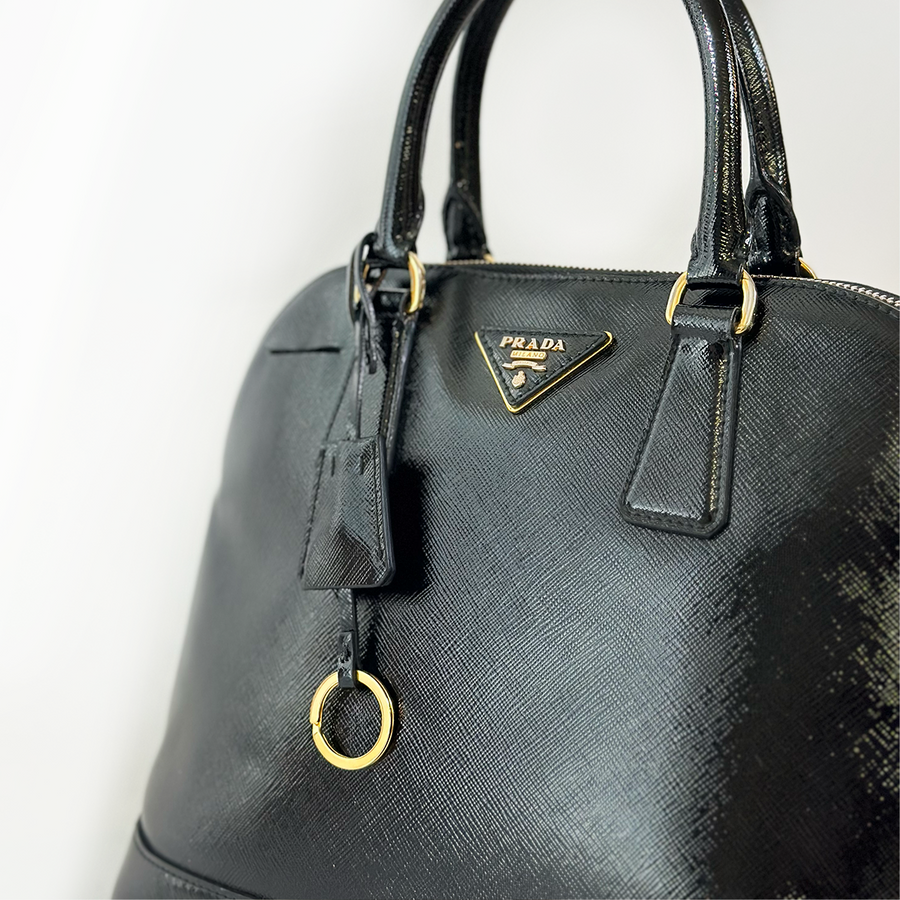 Prada Saffiano Pattern Leather Dome